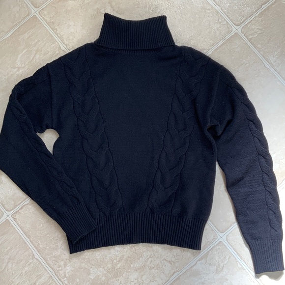 Cosy Turtleneck Sweater with Cable Knit Front - Picture 1 of 5